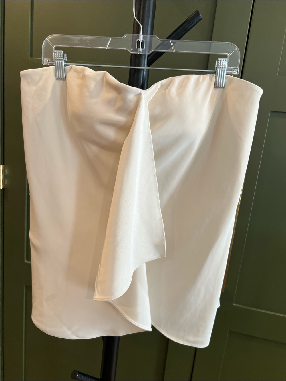 Banana Republic Elegant Cream Strapless Draped Corset